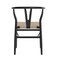 Flash Furniture Logan Commercial Grade Y-Back Style Wood & Kraft Paper Stackable Dining Chair w/Black/Natural Finish ZH-8101YS-BLK-NAT-GG - alternate 10
